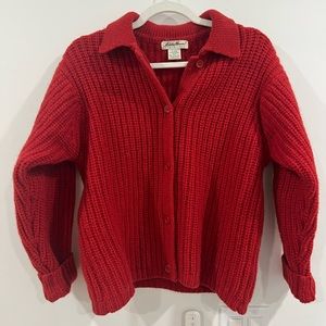Eddie Bauer button down collared sweater